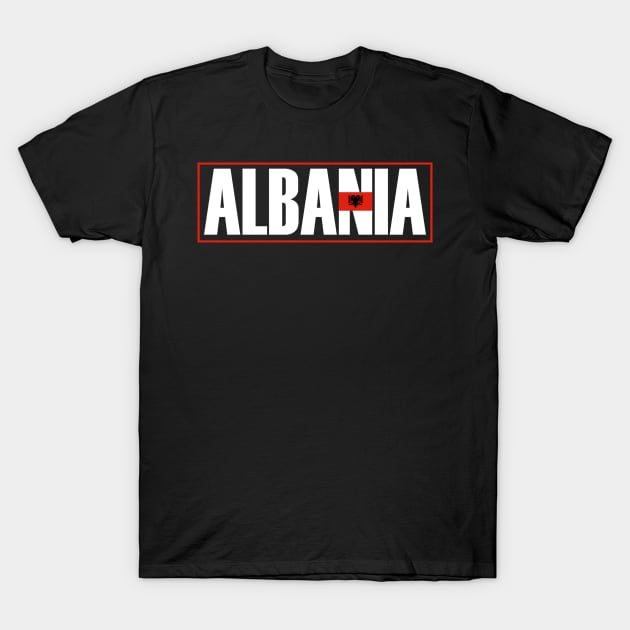 Albania Eagle, Cool Albanian Flag, Albania T-Shirt by Jakavonis